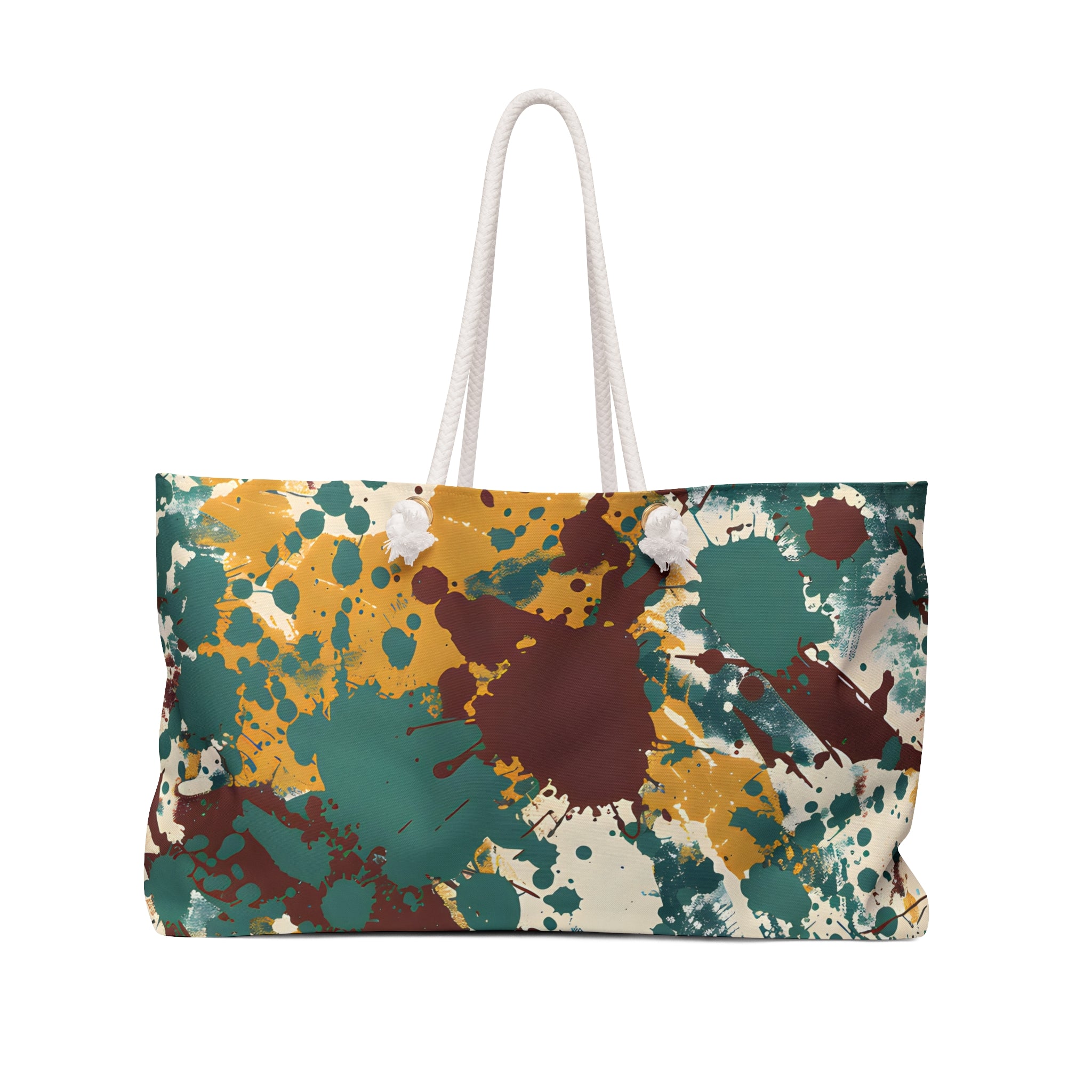 Marsala Sea Splash Weekender Tote Bag