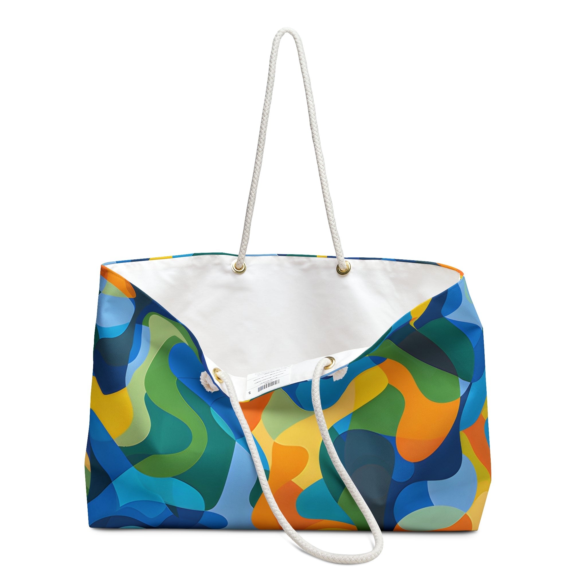 Abstract Blue Green Weekender Tote Bag