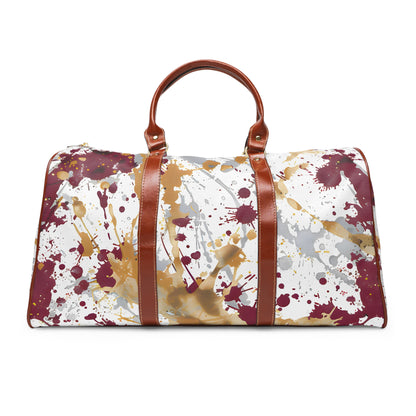 Maroon Splash Light Travel Bag