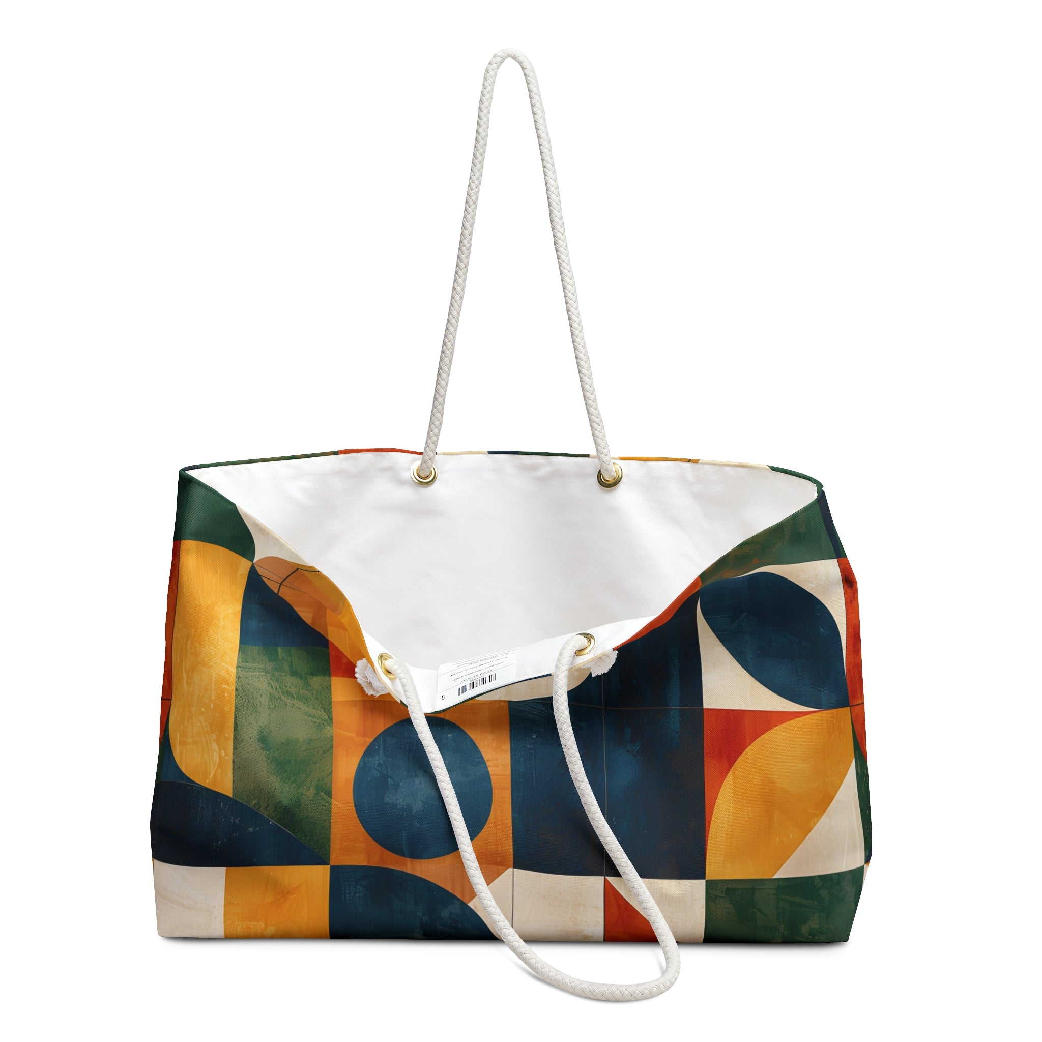 Citrus Geo Fusion Tote Bag