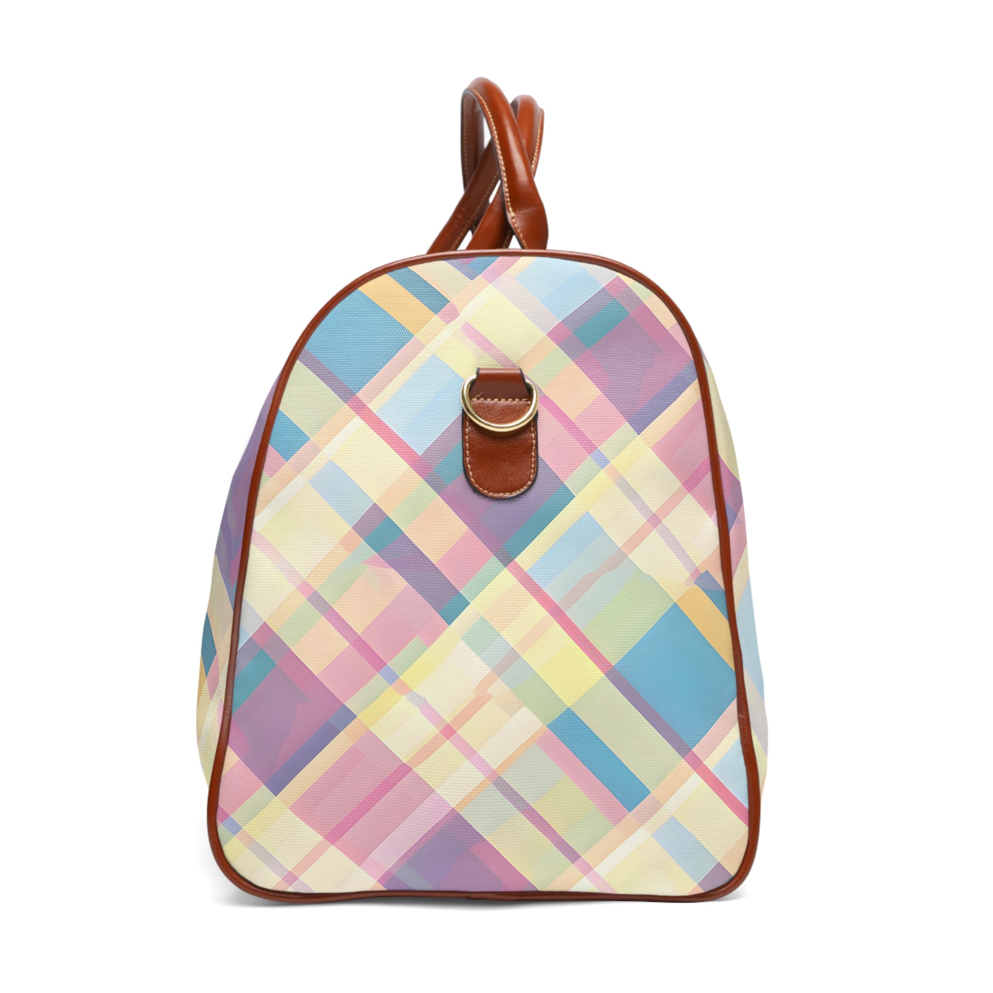 Plaid Pastel Pink Jetsetter Travel Bag