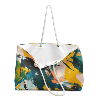 Emerald Splash Weekender Tote Bag