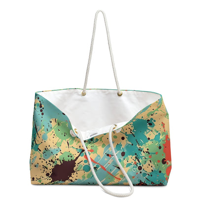 Cerulean Peach Splash Tote Bag