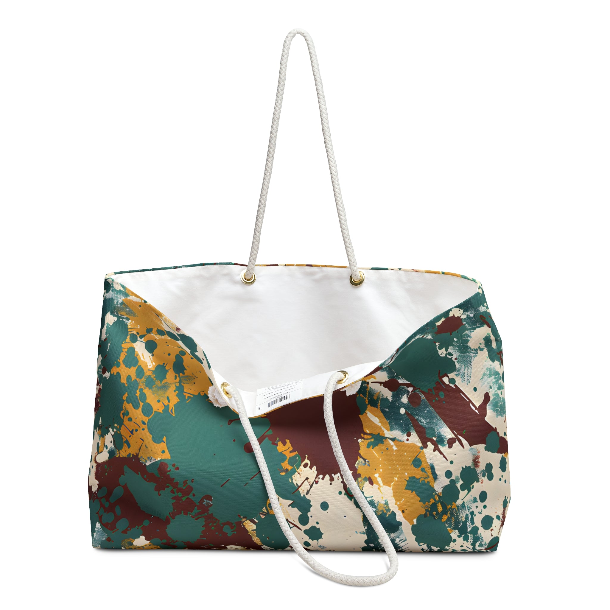 Marsala Sea Splash Weekender Tote Bag