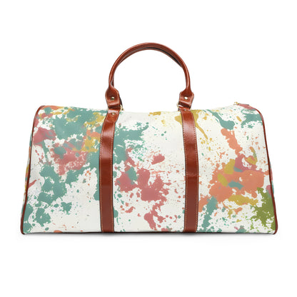 Cerulean Peach Splash Travel Bag