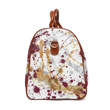 Maroon Splash Light Travel Bag