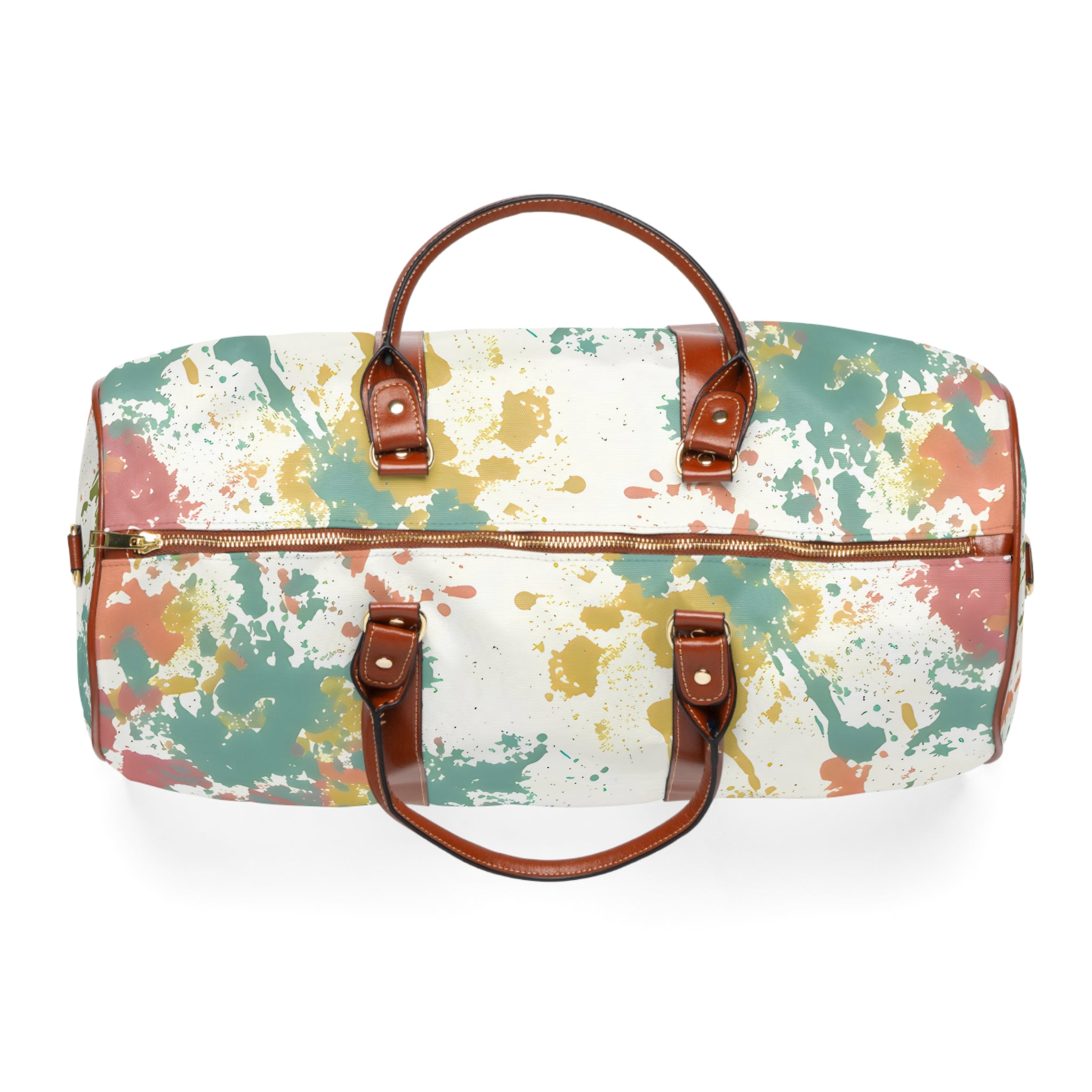 Cerulean Peach Splash Travel Bag