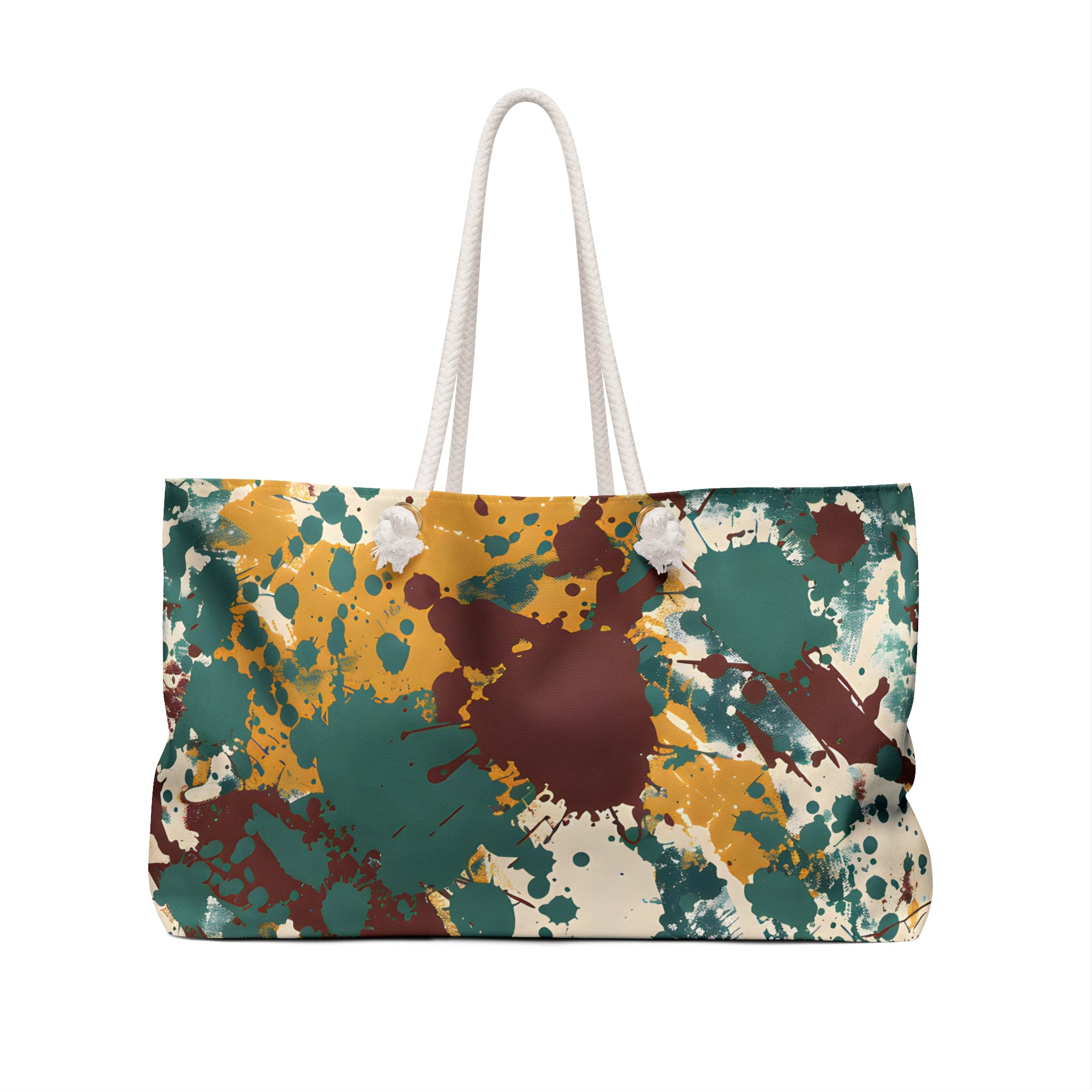 Marsala Sea Splash Weekender Tote Bag