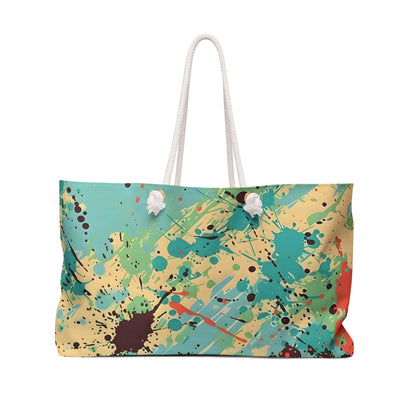 Cerulean Peach Splash Tote Bag