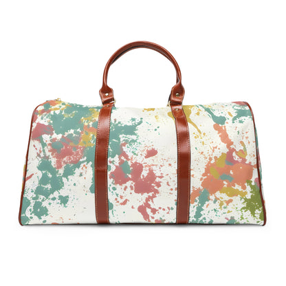 Cerulean Peach Splash Travel Bag