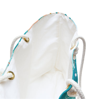 Turquoise & Peach Splash Weekender Tote Bag