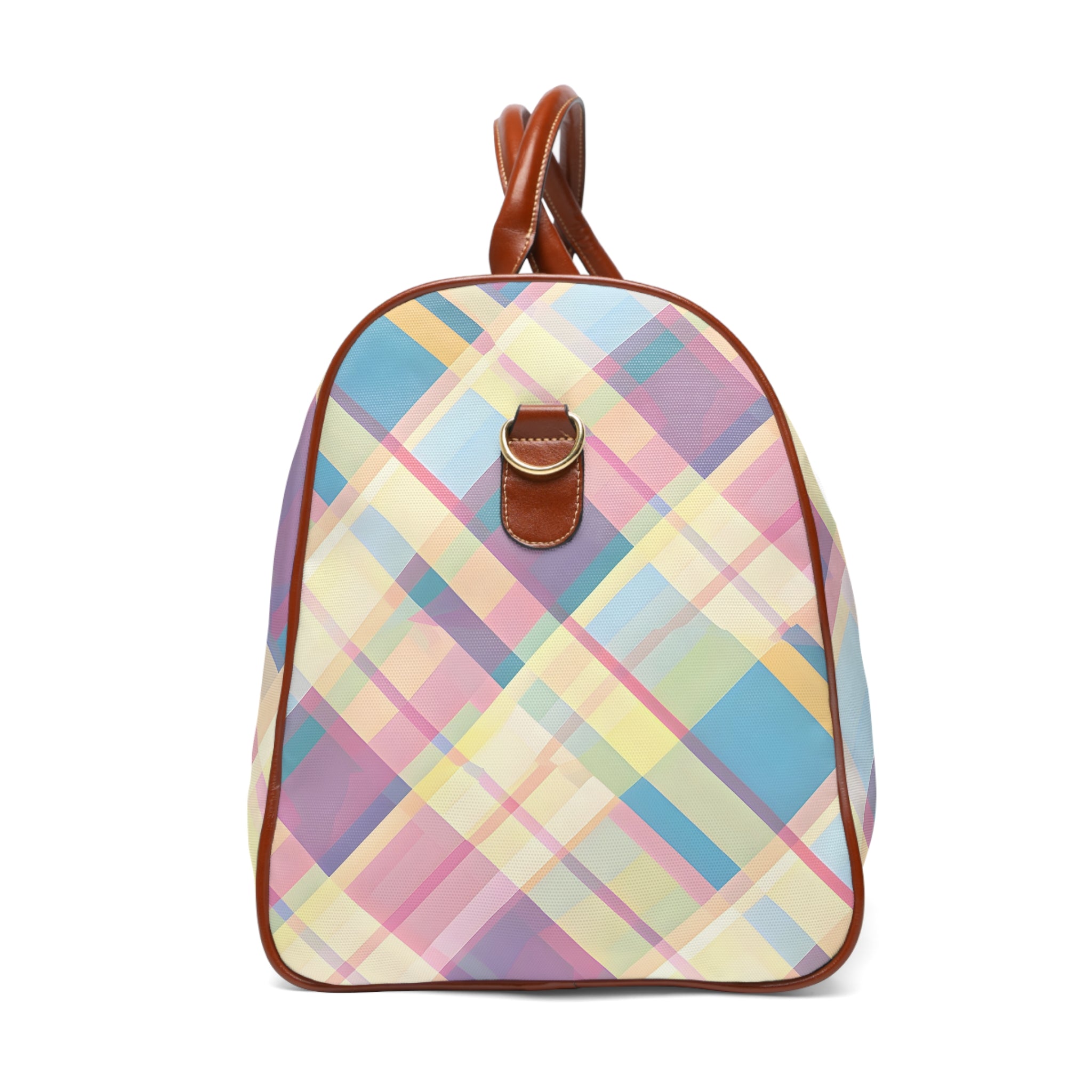 Plaid Pastel Pink Jetsetter Travel Bag