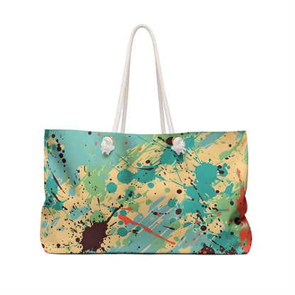 Cerulean Peach Splash Tote Bag